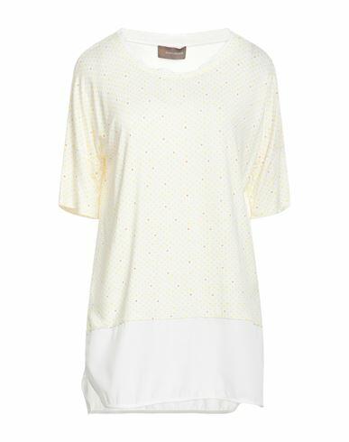 Diana Gallesi Woman T-shirt White Viscose, Elastane, Polyester Cover