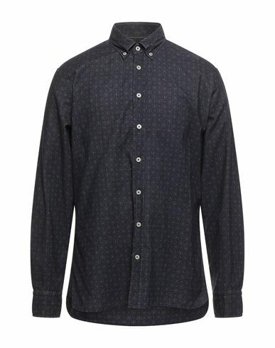 Hackett Man Shirt Blue Cotton Cover