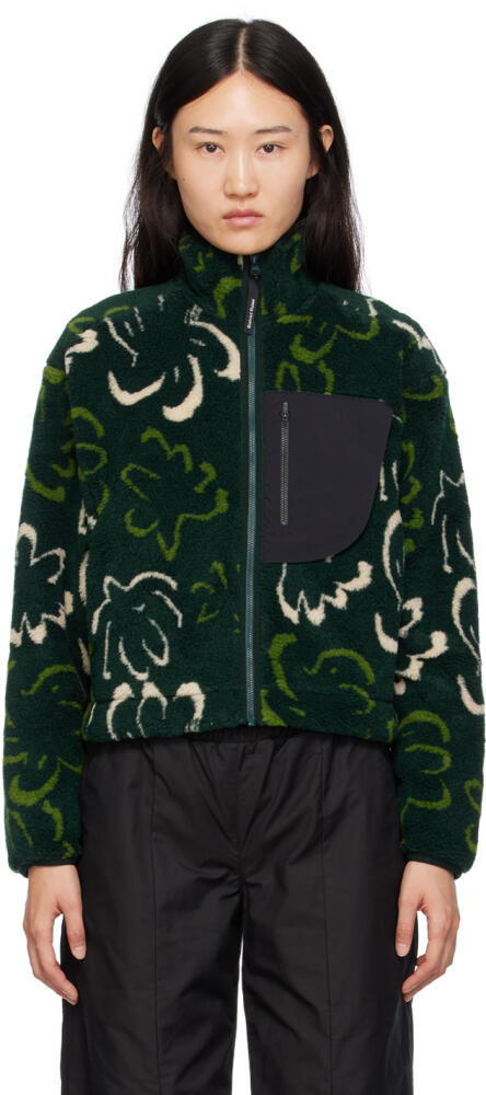 District Vision Green Cropped Jacket Cover