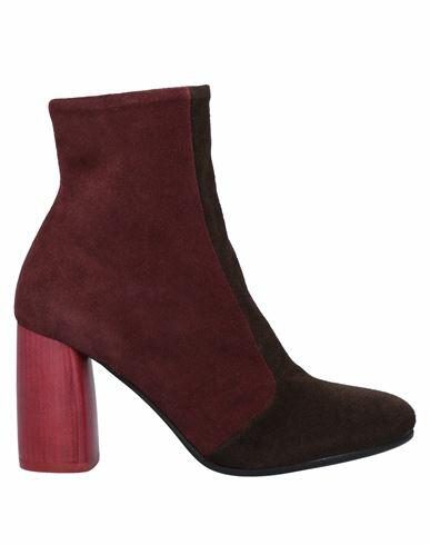 Malìparmi Woman Ankle boots Dark brown Soft Leather Cover