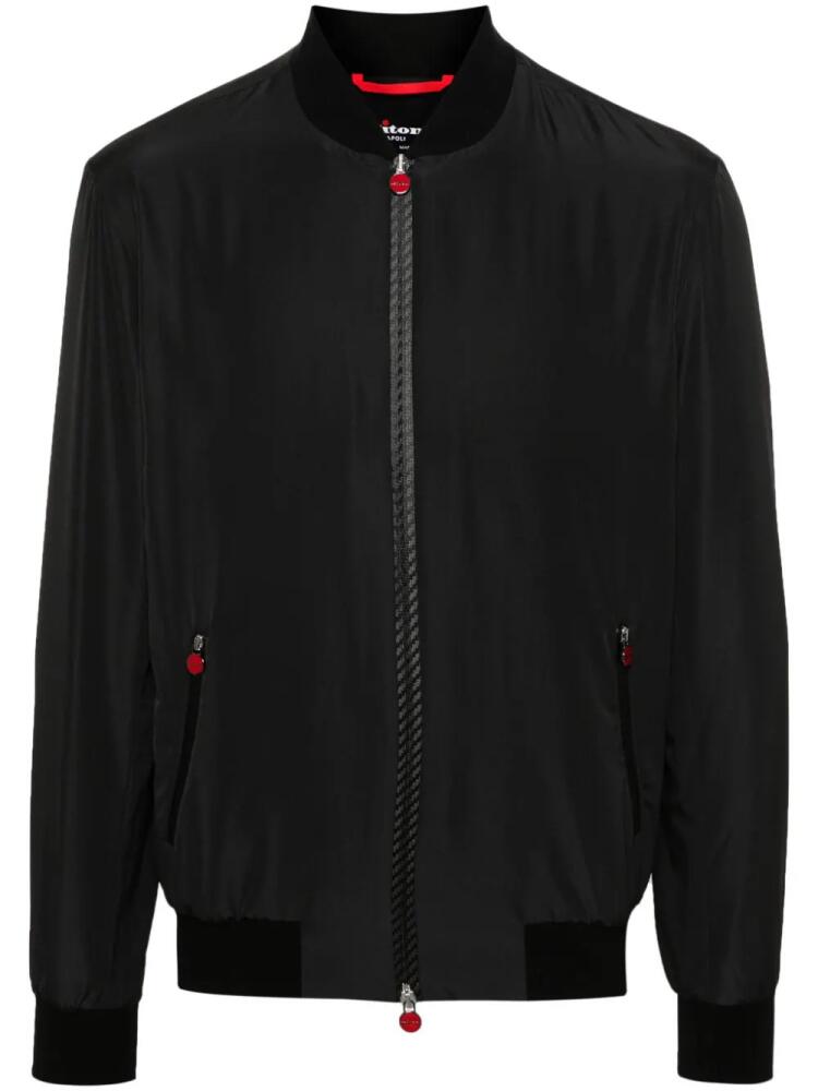 Kiton zipped bomber jacket - Black Cover