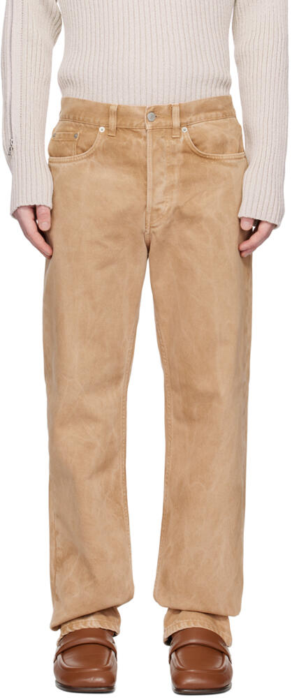 Dries Van Noten Tan Faded Jeans Cover