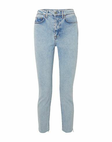 Grlfrnd Woman Jeans Blue Cotton, Elastane Cover