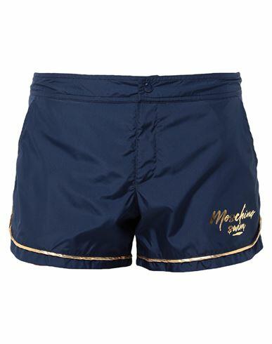 Moschino Man Swim trunks Midnight blue Polyester, Polyamide, Elastane Cover