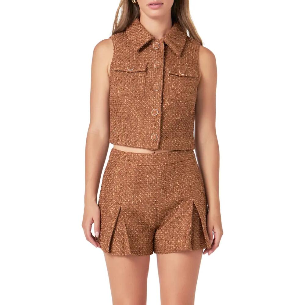 Endless Rose Tweed Vest in Camel Cover