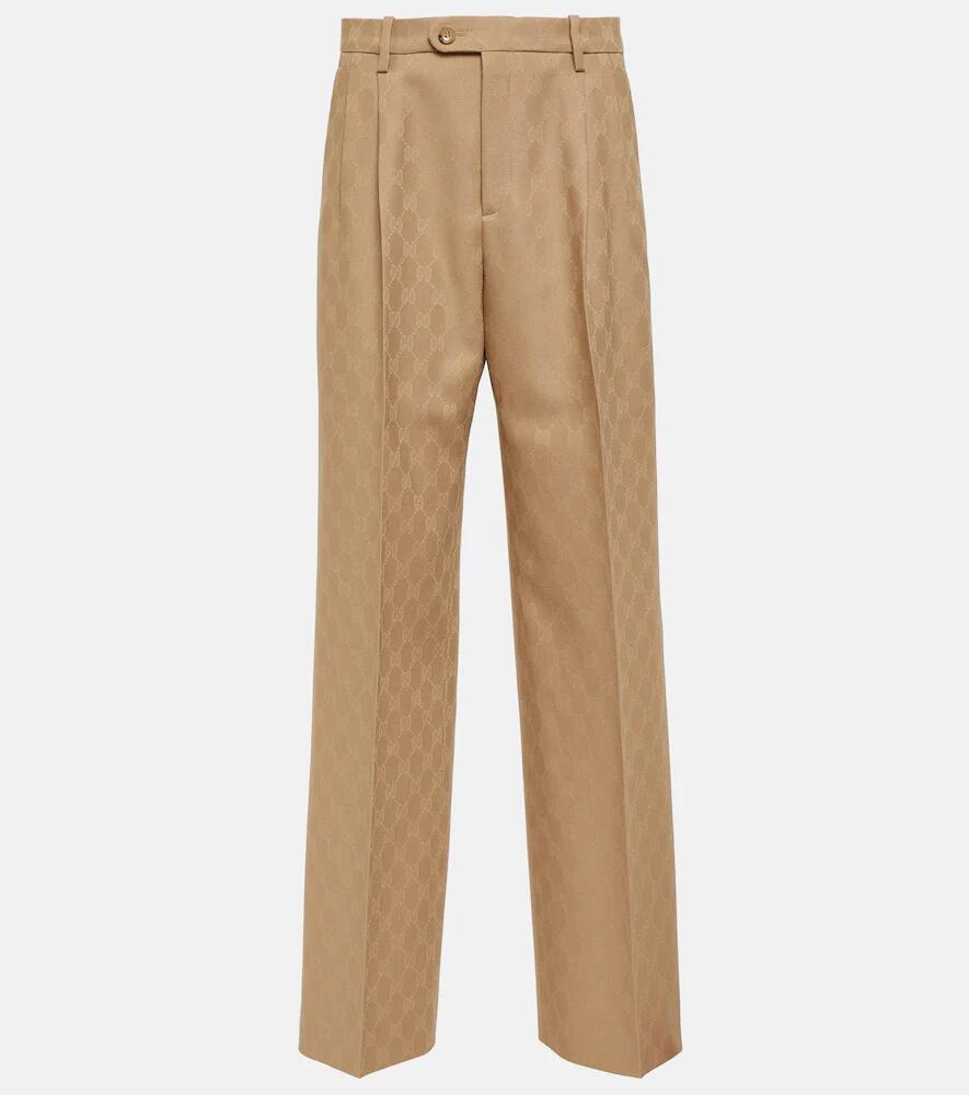 Gucci GG wool jacquard straight pants Cover