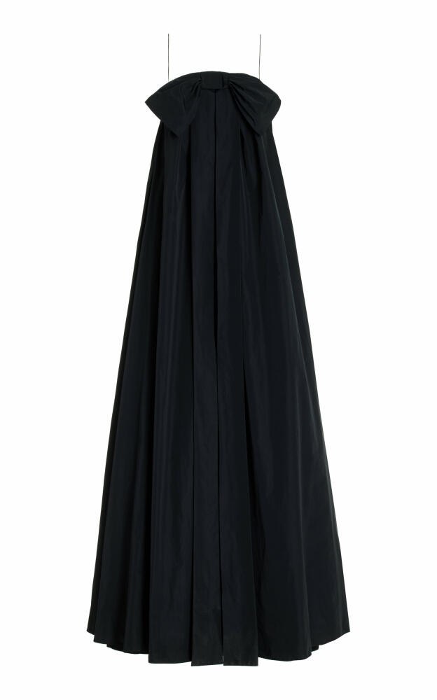 Bernadette - Estelle Bow-Detailed Taffeta Maxi Dress - Black Cover