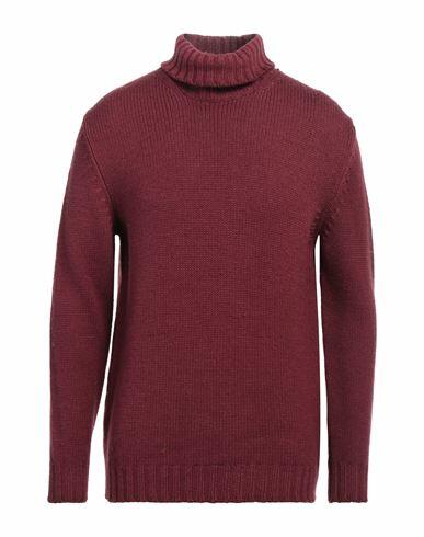 Pt Torino Man Turtleneck Garnet Virgin Wool Cover