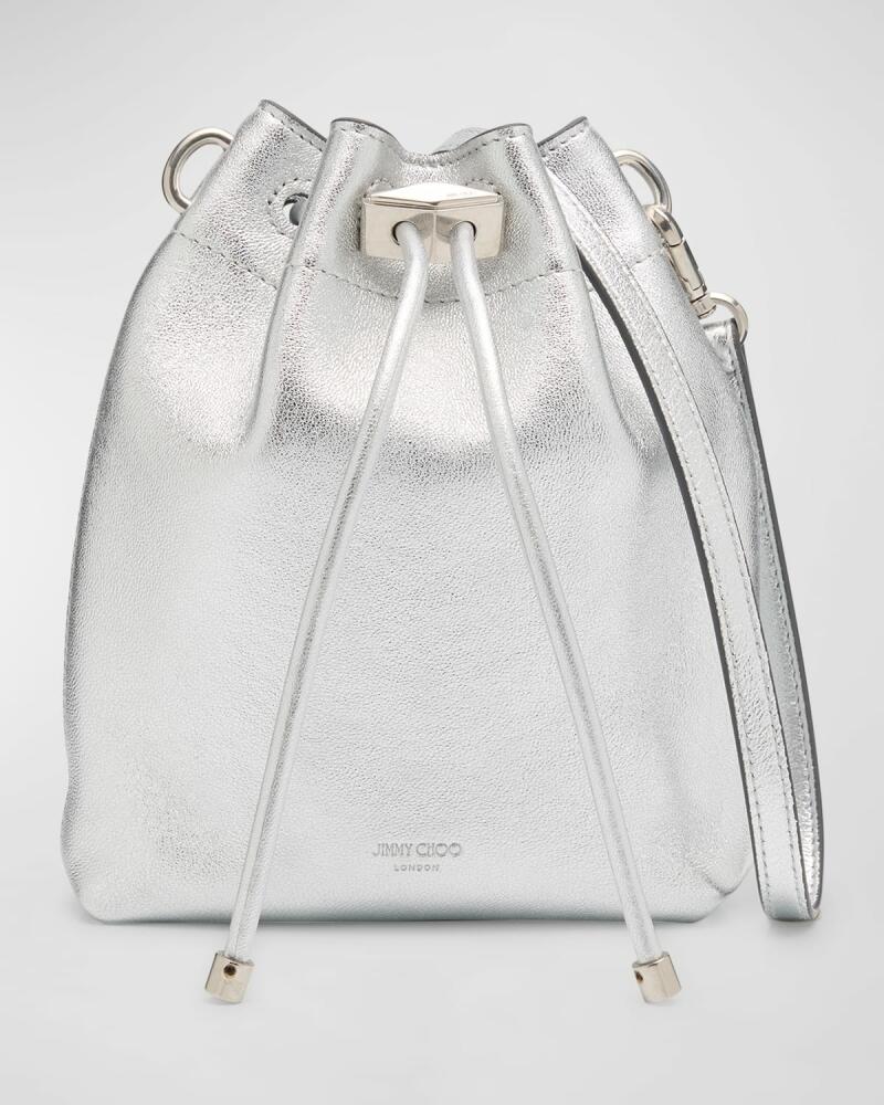 Jimmy Choo Bon Bon Mini Metallic Bucket Bag Cover