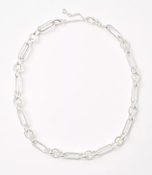 Loft Refined Circle Link Necklace Cover