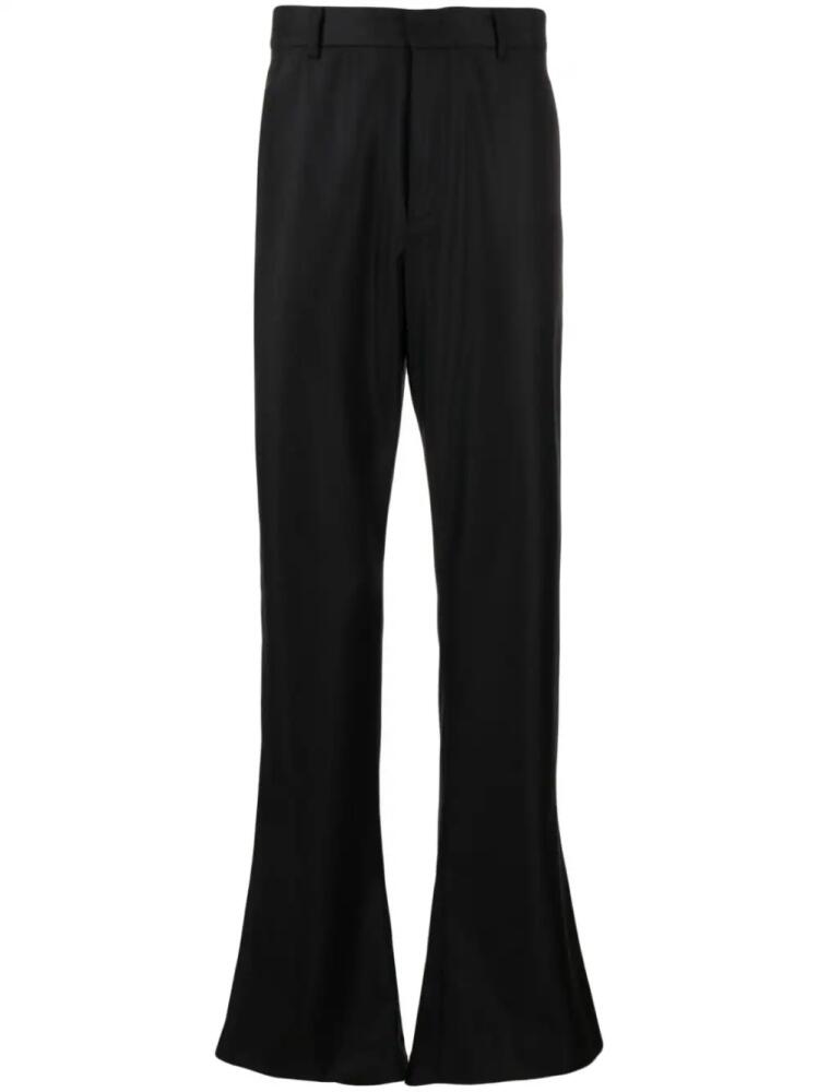 AARON ESH wide leg wool trousers - Black Cover