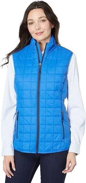 Cutter & Buck Rainier Primaloft Eco Full Zip Vest (Royal) Women's Clothing Cover