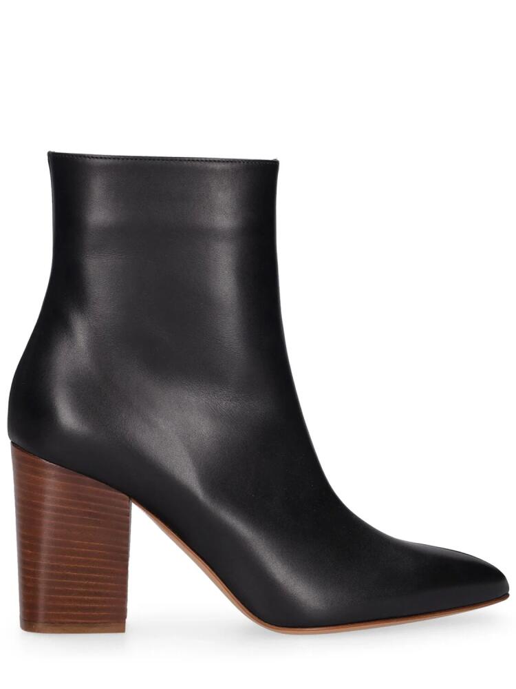 GABRIELA HEARST 75mm Rio Leather Ankle Boots Cover