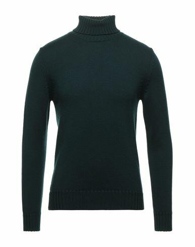 Alpha Studio Man Turtleneck Dark green Merino Wool Cover