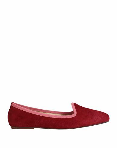 Ballerette Woman Loafers Burgundy Soft Leather Cover