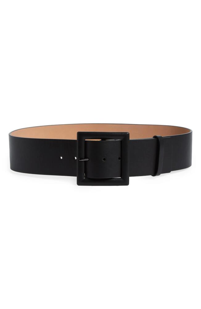 Carolina Herrera Icon Leather Belt in Black Cover