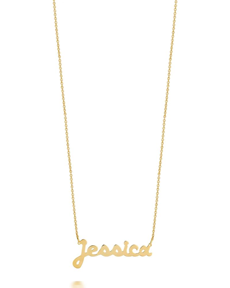 Sarah Chloe Ava 14k Gold Script Name Necklace Cover