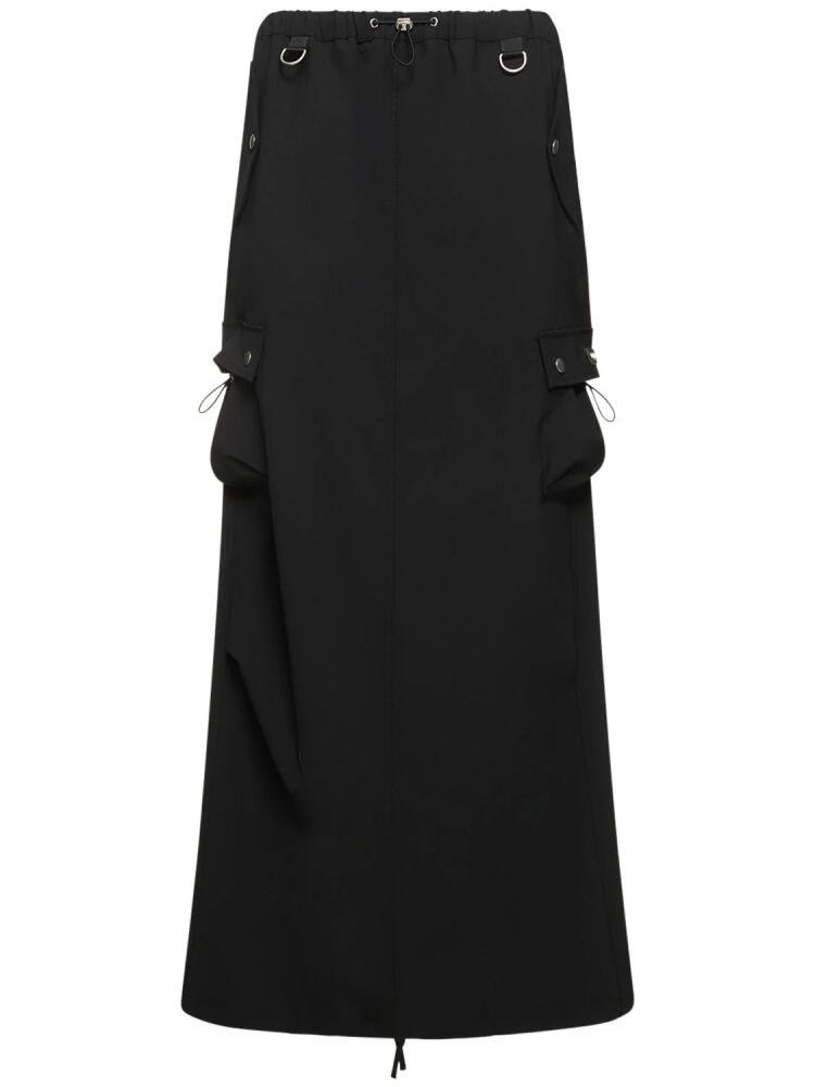 COPERNI Tailored Cool Wool Blend Cargo Skirt Cover