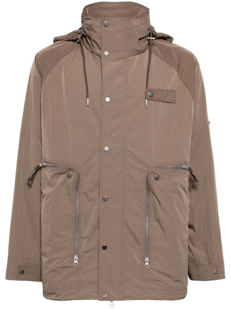 Spoonyard hooded long-sleeve jacket - Brown Cover