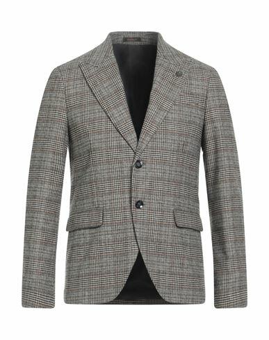 Officina 36 Man Blazer Black Polyester, Acrylic, Virgin Wool Cover