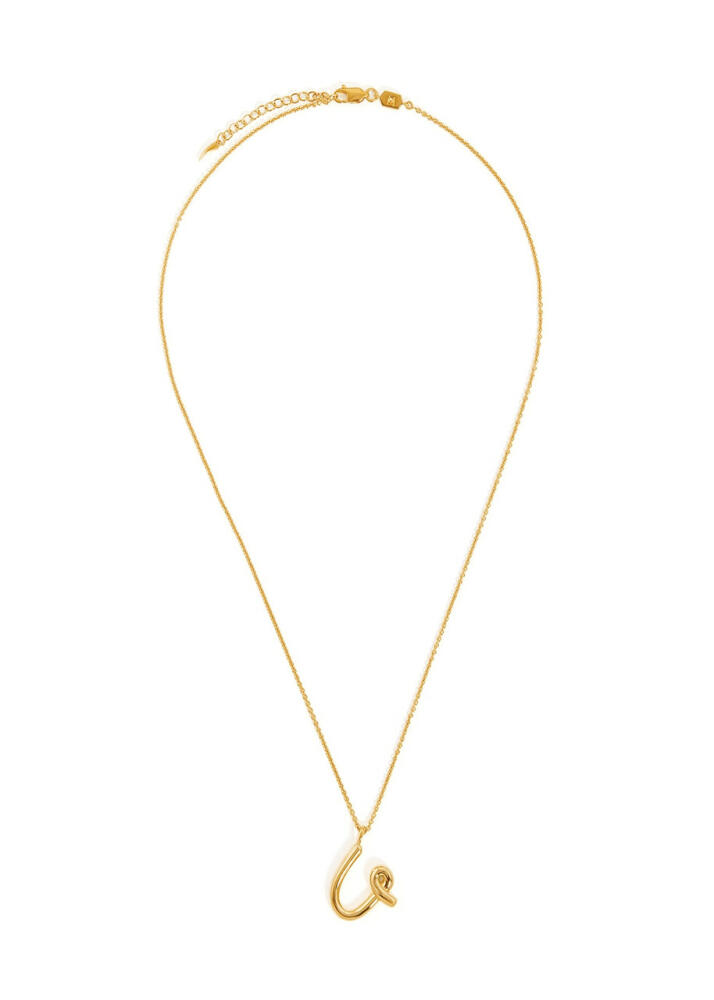 Missoma U Initial 18kt Gold-plated Necklace Cover