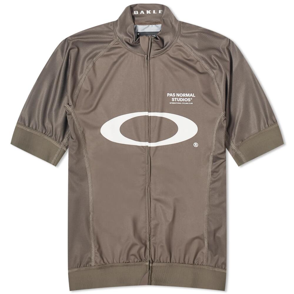 Pas Normal Studios Men's x Oakley Mechanism Jersey in Black Olive Cover