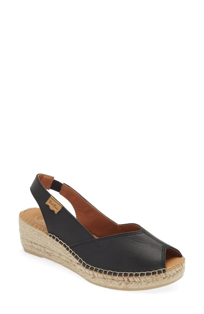 Toni Pons Bernia Espadrille Wedge in Negre/Black Cover