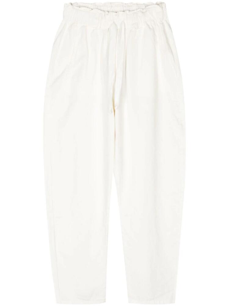 Kristensen Du Nord high-waisted cotton trousers - White Cover