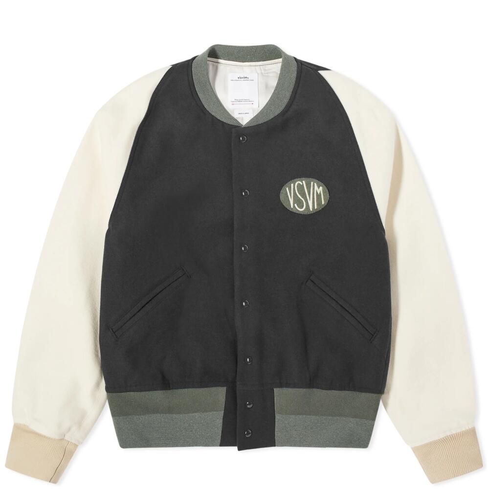 Visvim Men's Varsity Jacket in Black Cover