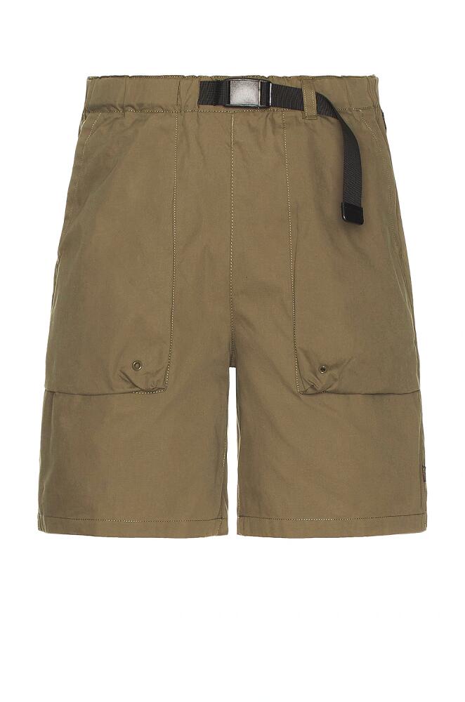 ALPHA INDUSTRIES Belted Pull On Short in Olive Cover