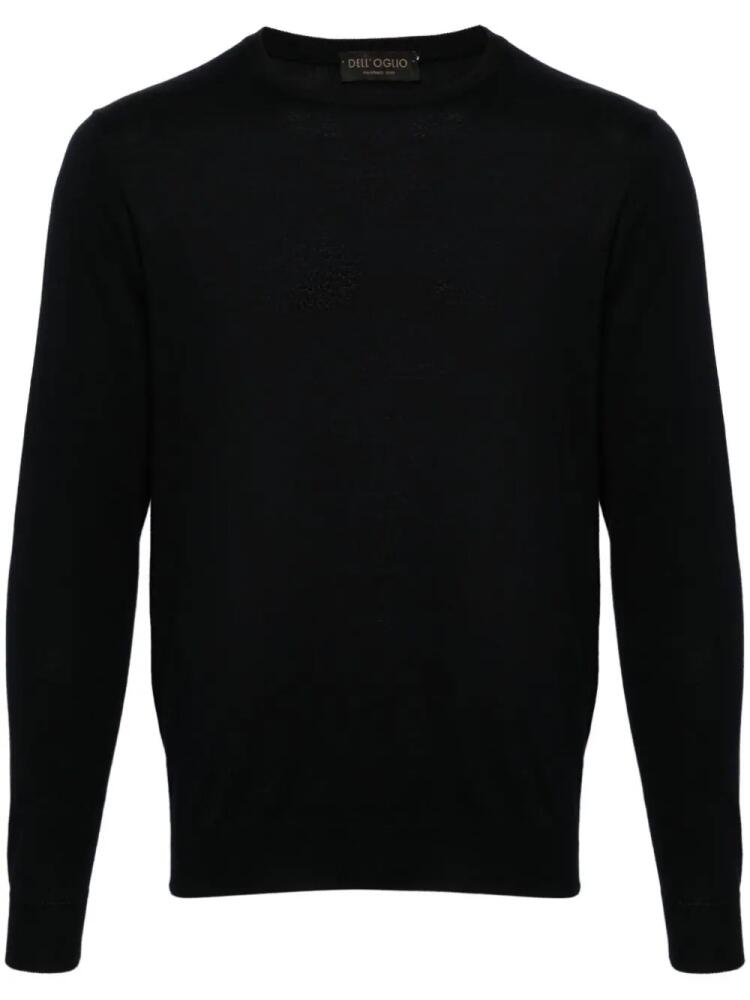 Dell'oglio crew-neck cotton-blend jumper - Blue Cover