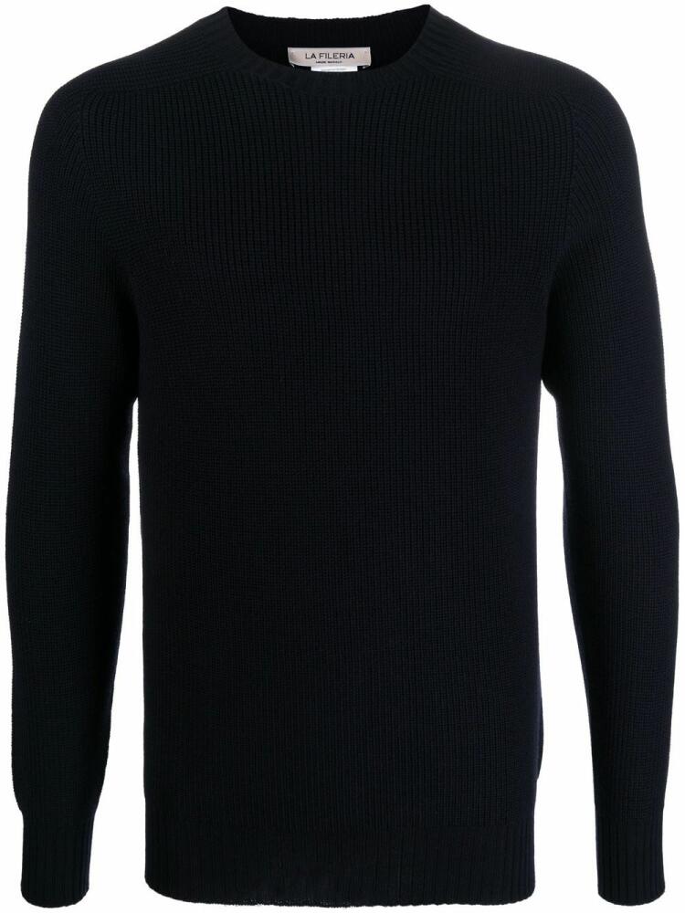 Fileria crew neck pullover jumper - Blue Cover