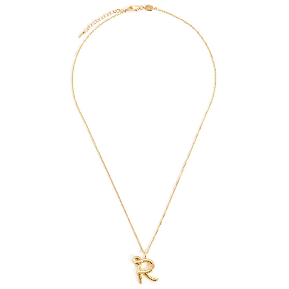 Missoma R Initial 18kt Gold-plated Necklace Cover