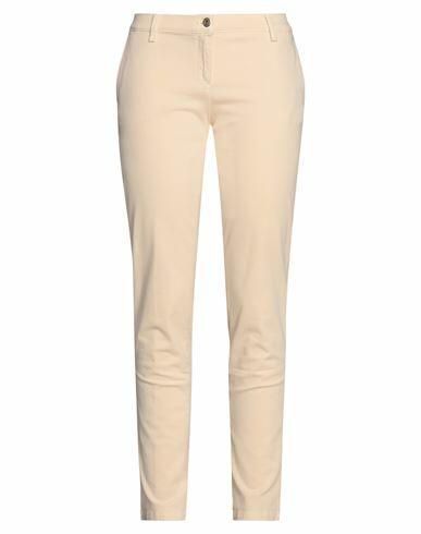 Trussardi Jeans Woman Pants Ivory Cotton, Elastane Cover