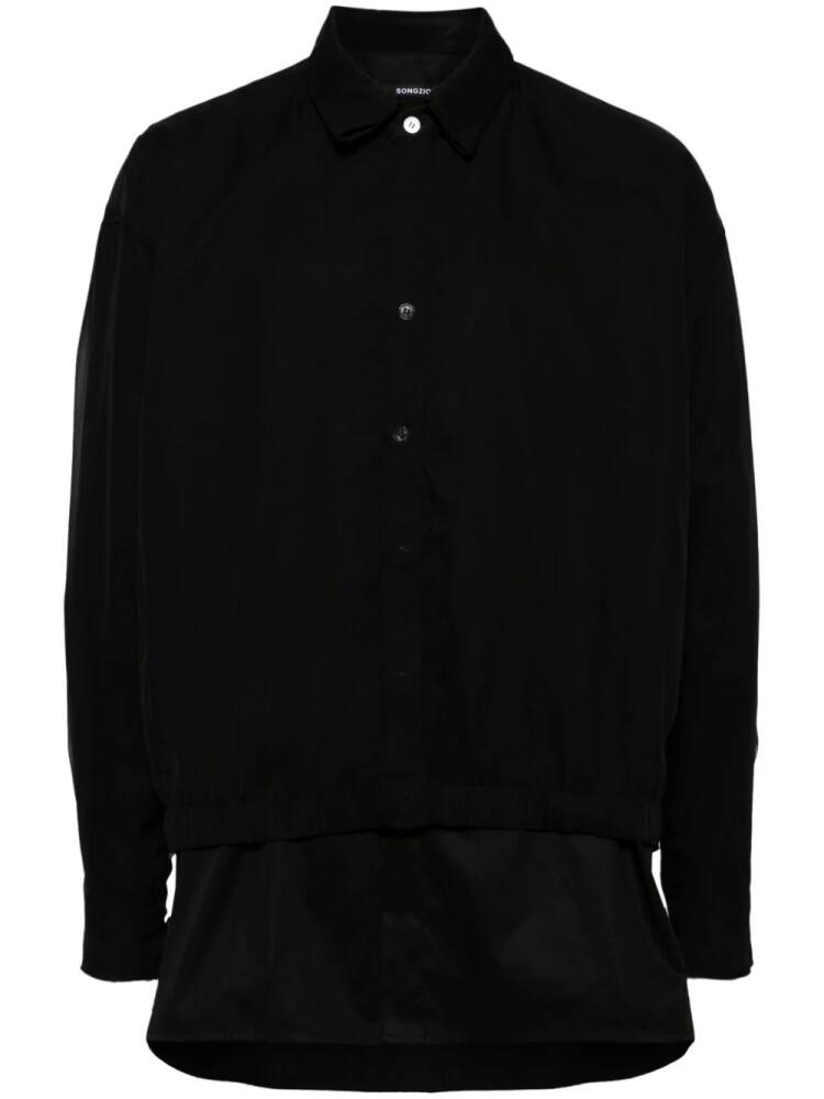 SONGZIO layered cotton shirt - Black Cover