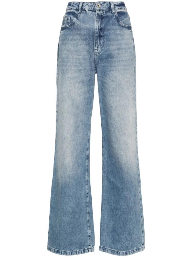 Patrizia Pepe Fly-rivet straight-leg jeans - Blue Cover