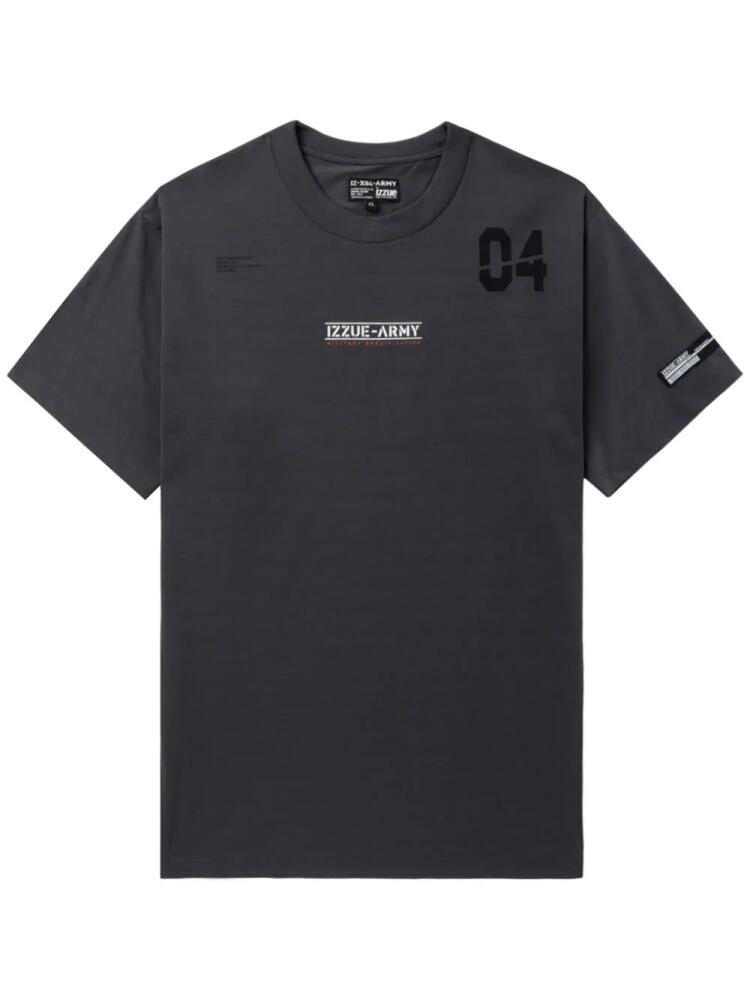 izzue logo-print crew-neck T-shirt - Black Cover