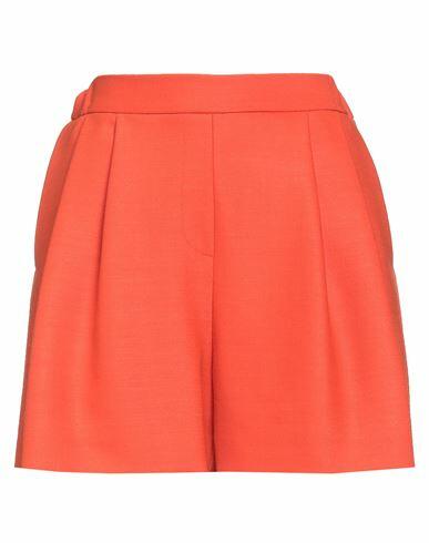 Fabiana Filippi Woman Shorts & Bermuda Shorts Orange Polyester, Virgin Wool, Elastane Cover