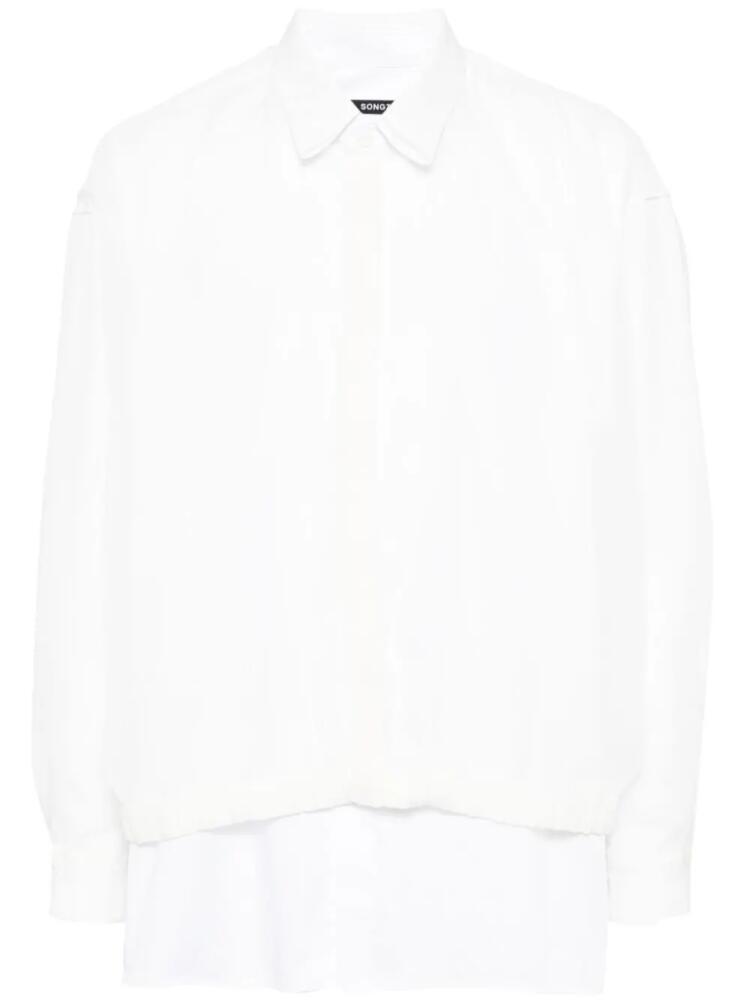 SONGZIO layered cotton shirt - White Cover