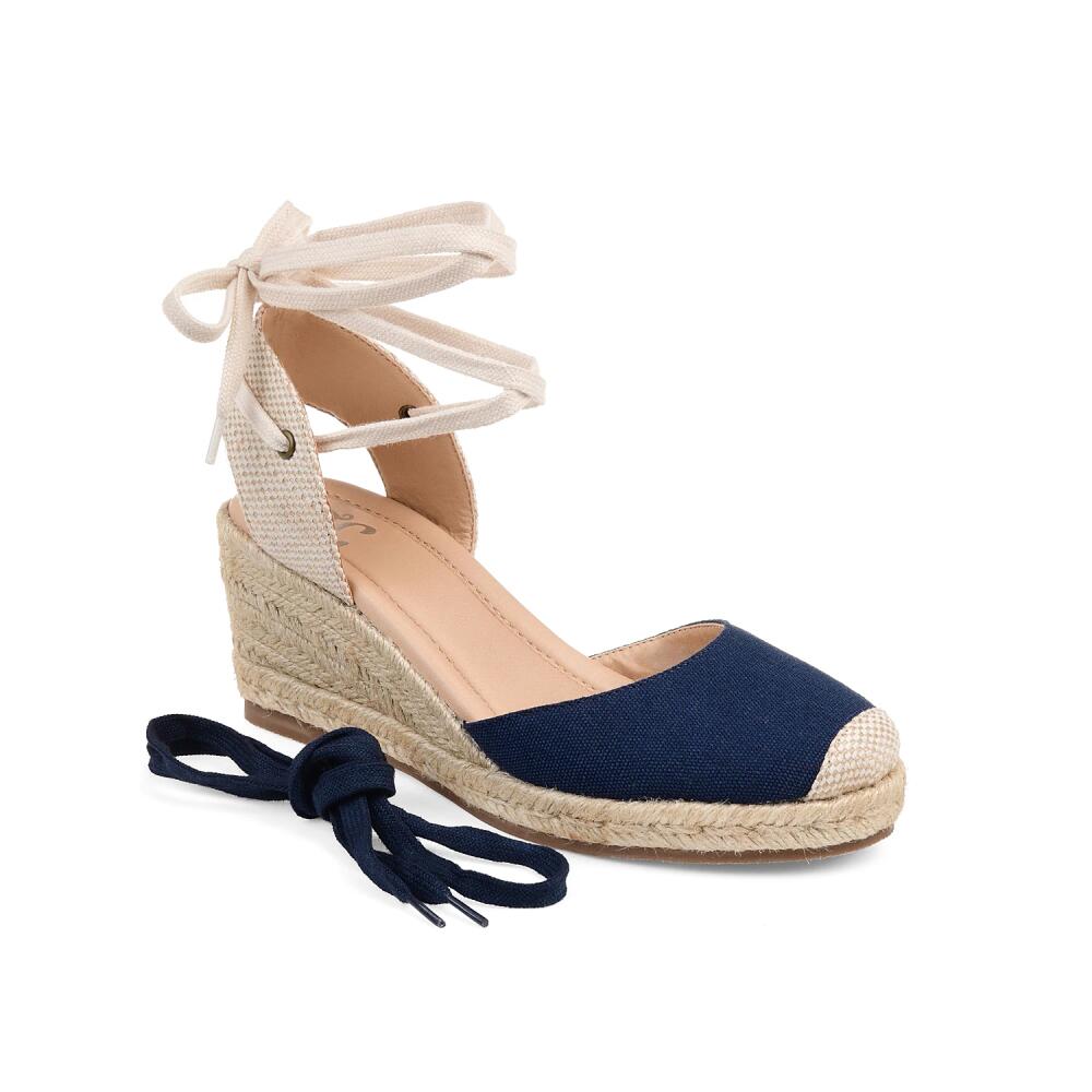 Journee Collection Monte Espadrille Wedge Sandal | Women's | Navy Cover