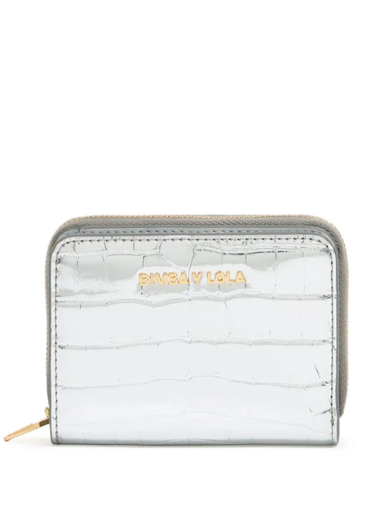 Bimba y Lola logo-lettering wallet - Silver Cover