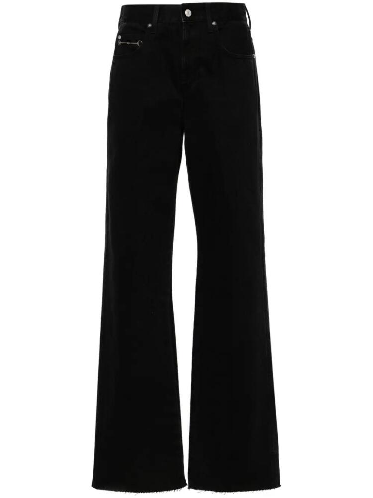 Gucci mid-rise straight-leg jeans - Black Cover