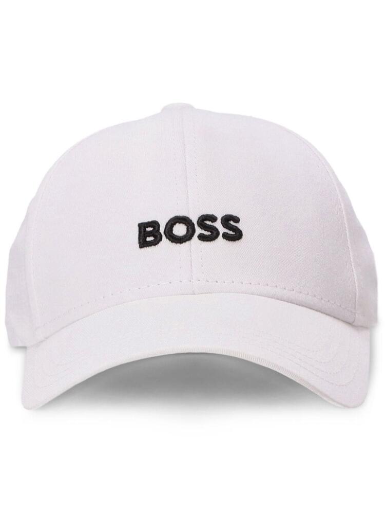 BOSS embroidered-logo cap - White Cover