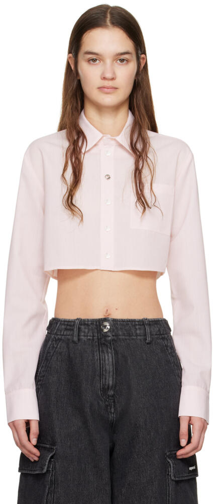 Coperni Pink Cropped Shirt Cover