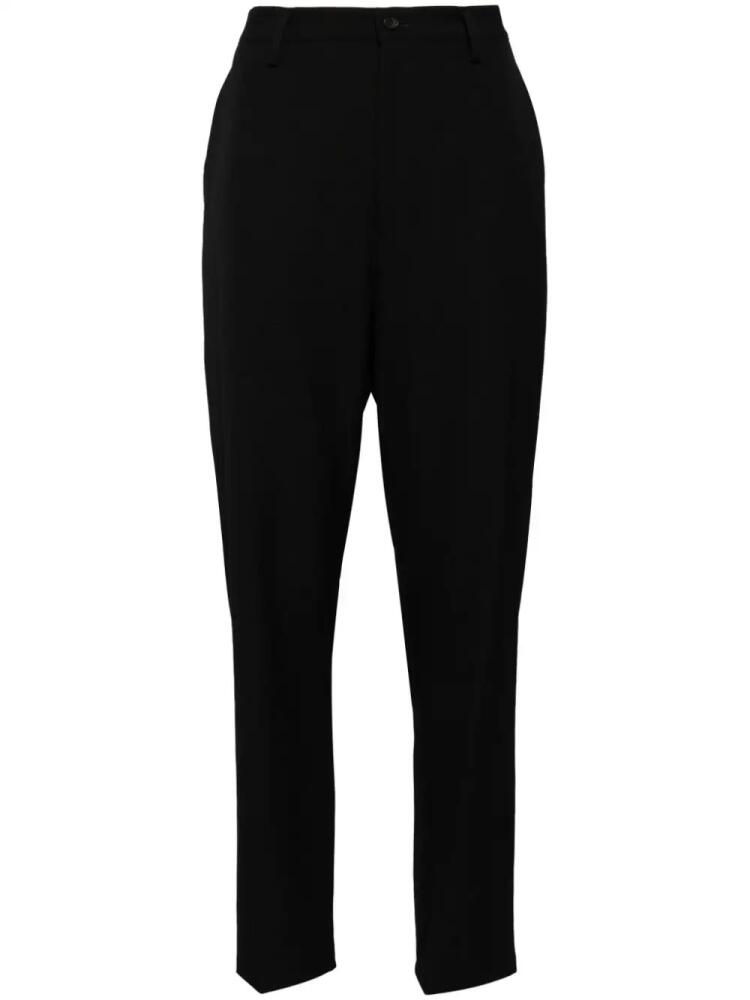 Yohji Yamamoto wool tapered trousers - Black Cover