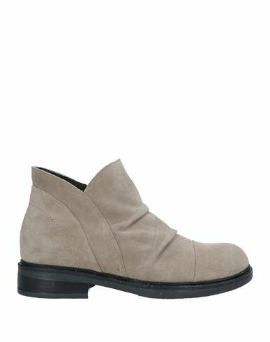 Oroscuro Woman Ankle boots Khaki Soft Leather Cover