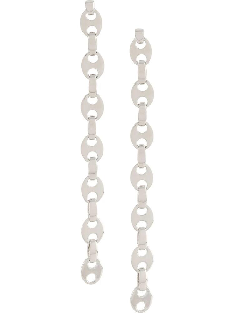 Rabanne chain link earrings - Silver Cover