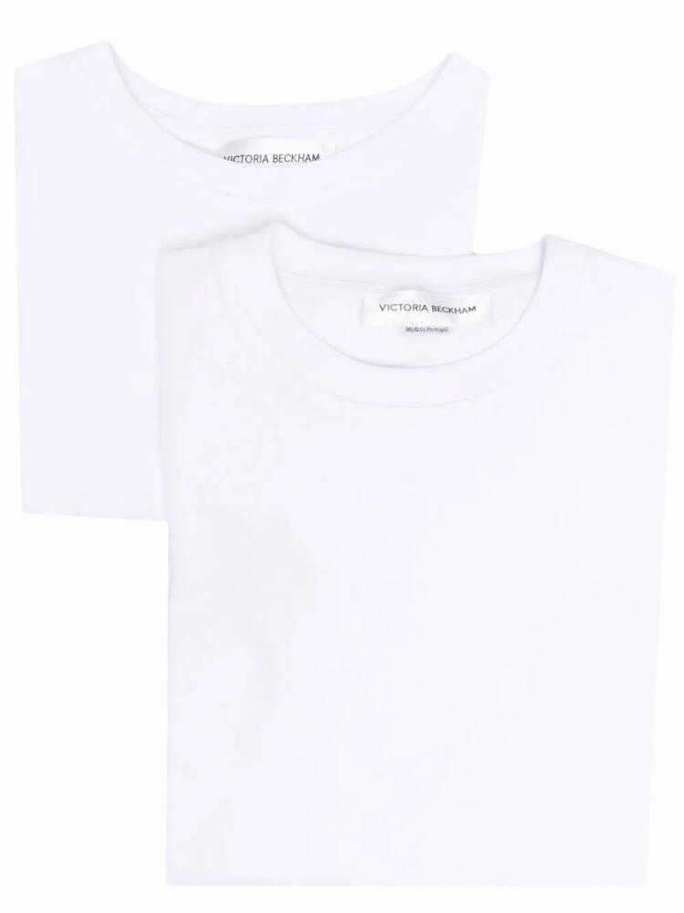 Victoria Beckham logo patch organic cotton T-shirt - White Cover