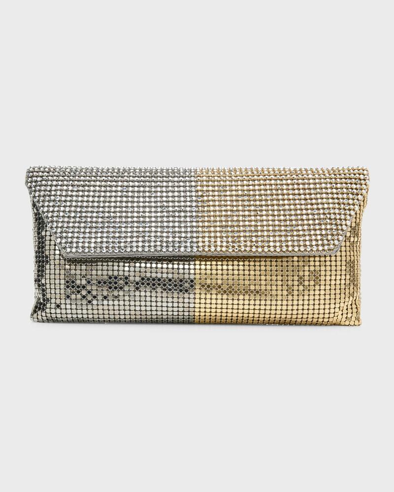 Whiting & Davis Duet Two-Tone Crystal Clutch Bag Cover