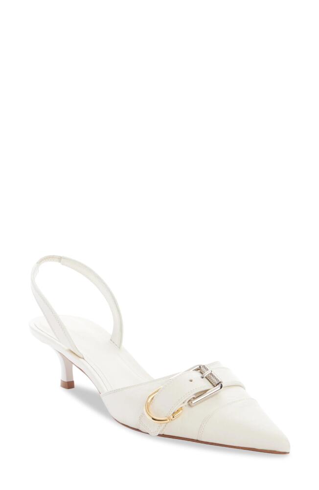 Givenchy Voyou Pointed Toe Kitten Heel Pump in Ivory Cover